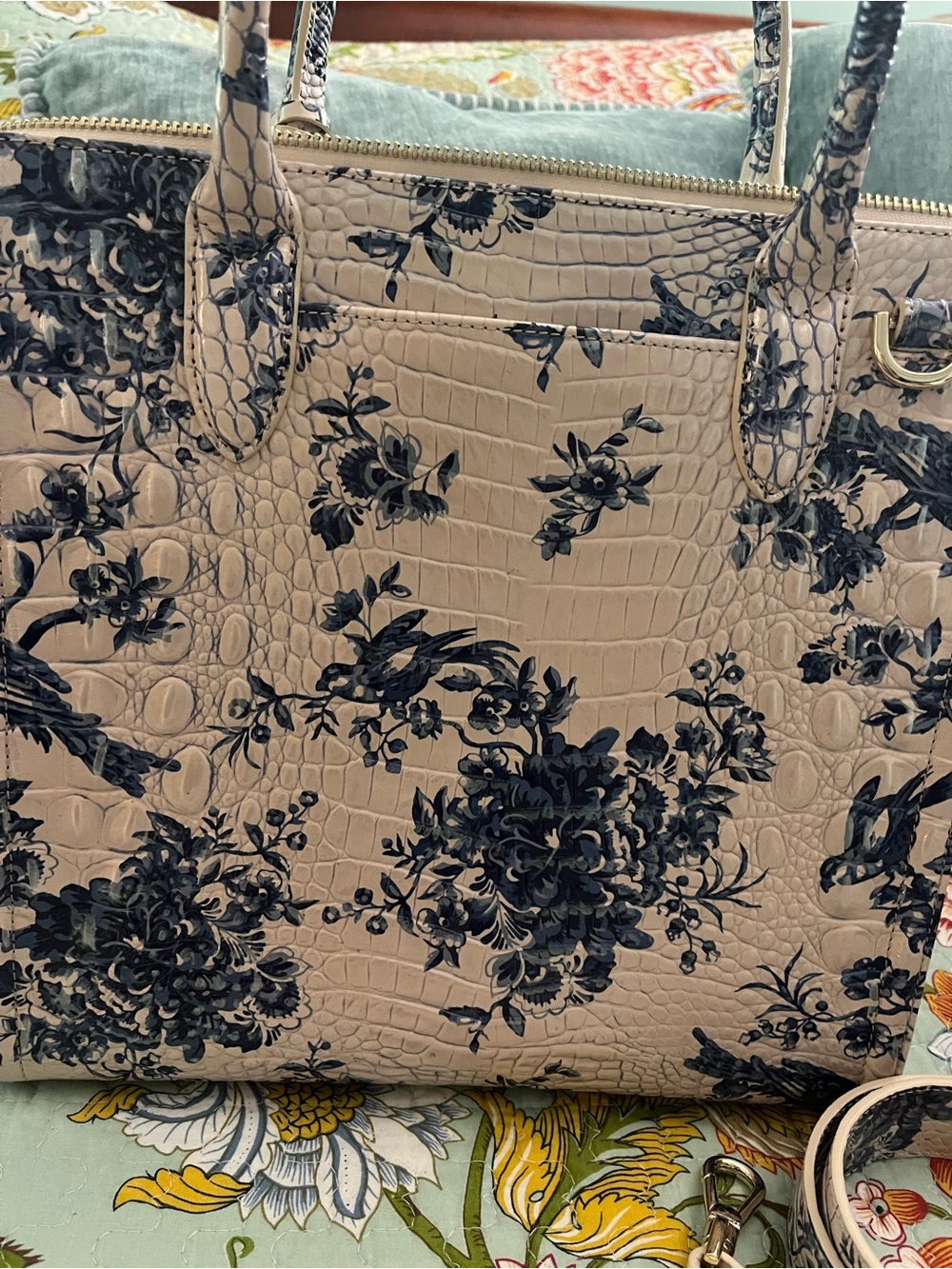 Brahmin Satchel in Songbird - Picture 3 of 8